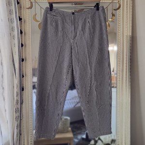 Vintage High Waist Gingham Pinup Capris size 14, EVC